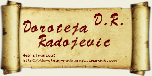 Doroteja Radojević vizit kartica